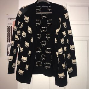 Sugarhill Boutique Cat Open Cardigan, size US 4